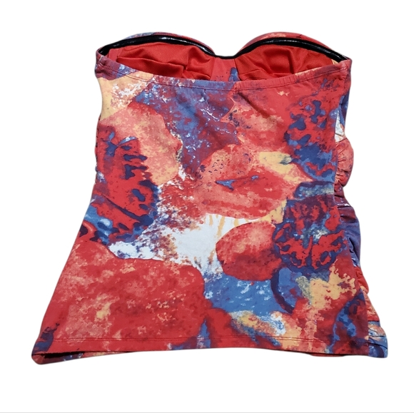 XOXO Tube Top Padded Push Up Tie Dye Y2K Vintage - Picture 3 of 10